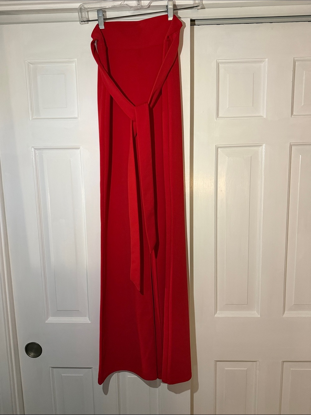 Red Women's Straight Leg Pants